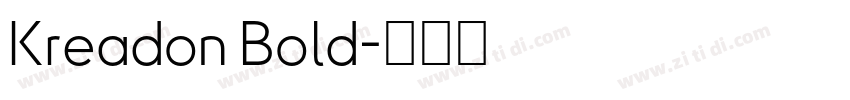 Kreadon Bold字体转换